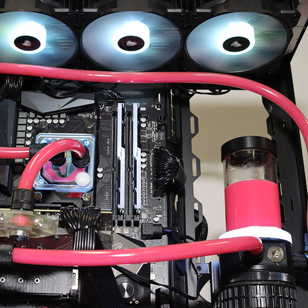 Opaque Astro S-Series - Opaque Pink coolant in a PC